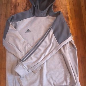 Adidas Mens Large gray Hoodie
